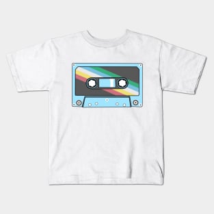 Disability Pride Flag Cassette Kids T-Shirt